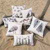 Blue Coneshells Indoor/Outdoor Lumbar Pillow