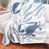 Crabsolutely Cozy Knit Throw