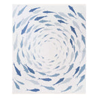 Fishtail Circle Knit Throw