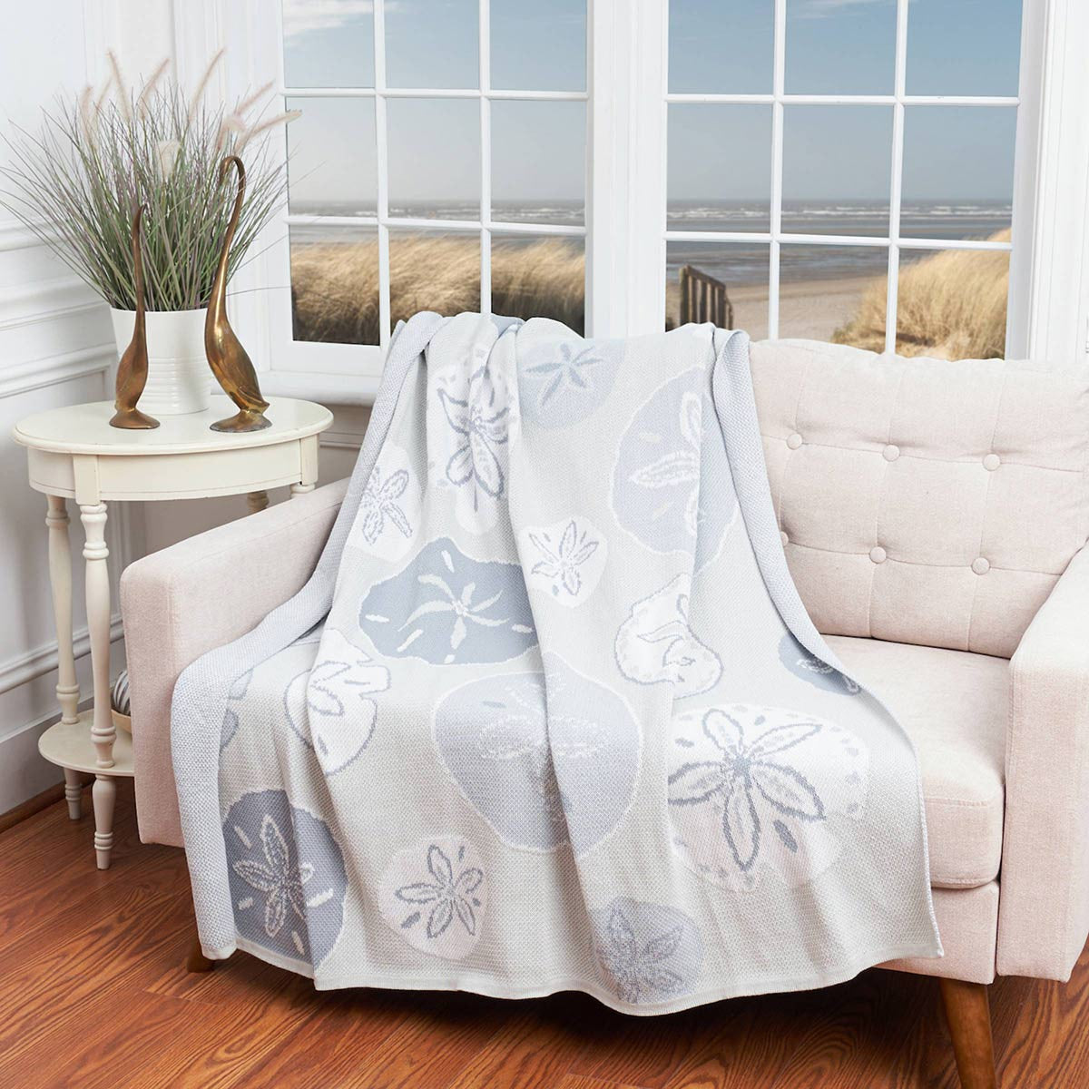 Sand Dollar Impressions Indoor/Outdoor Throw