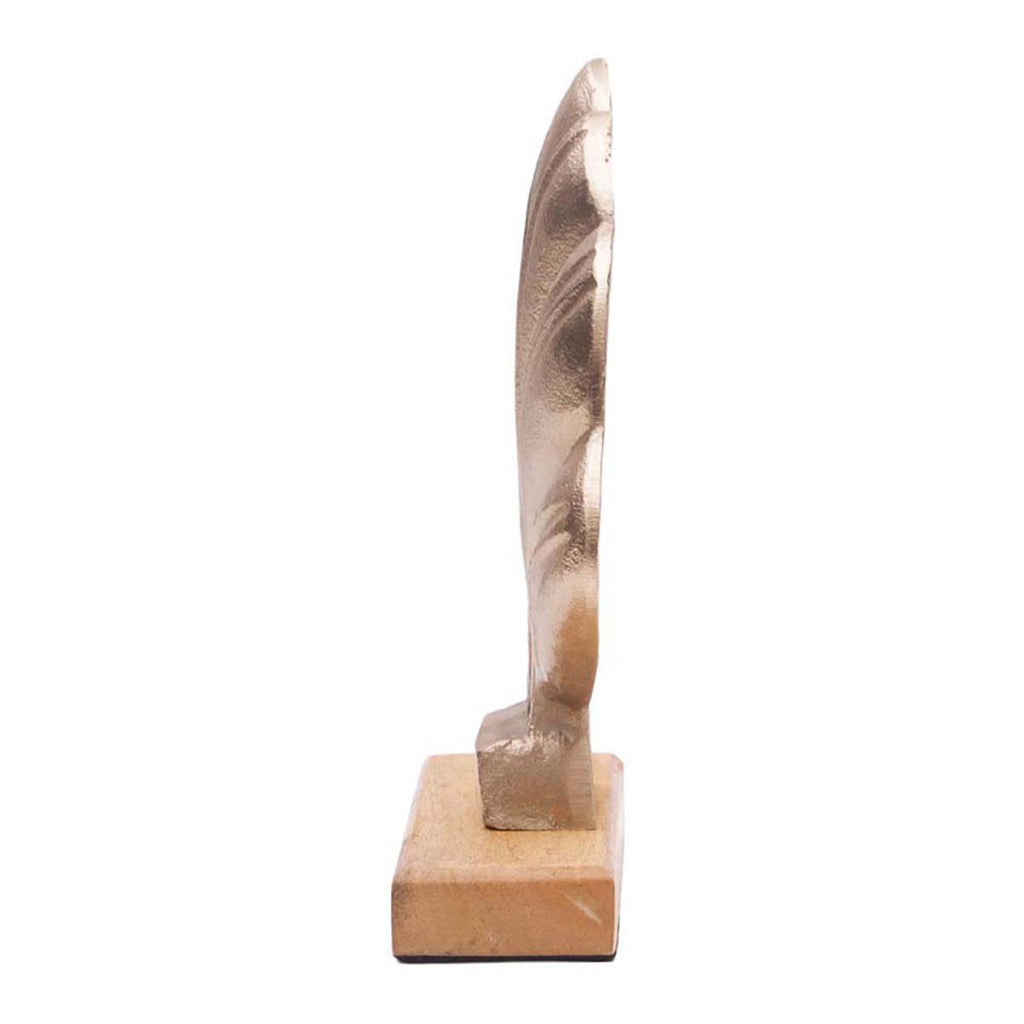 Fanning Shell Metal Sculpture