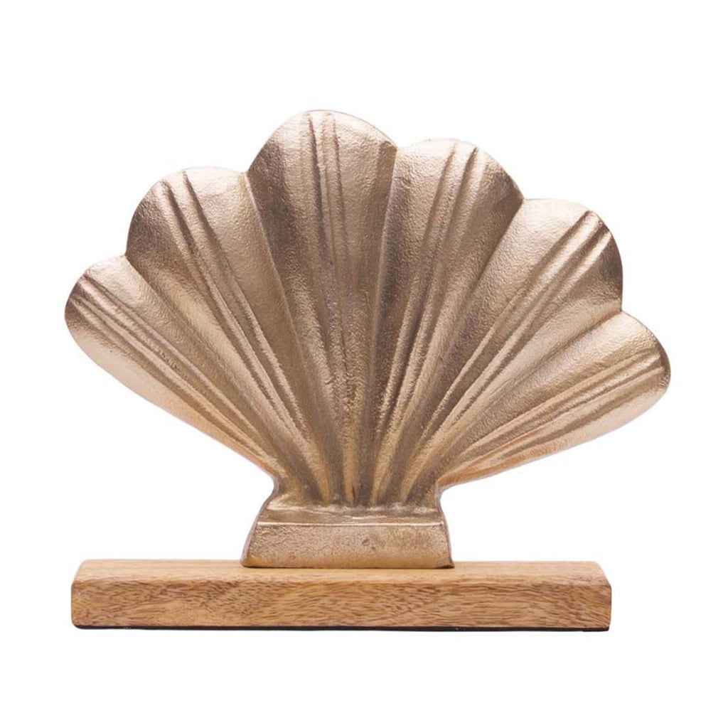 Fanning Shell Metal Sculpture