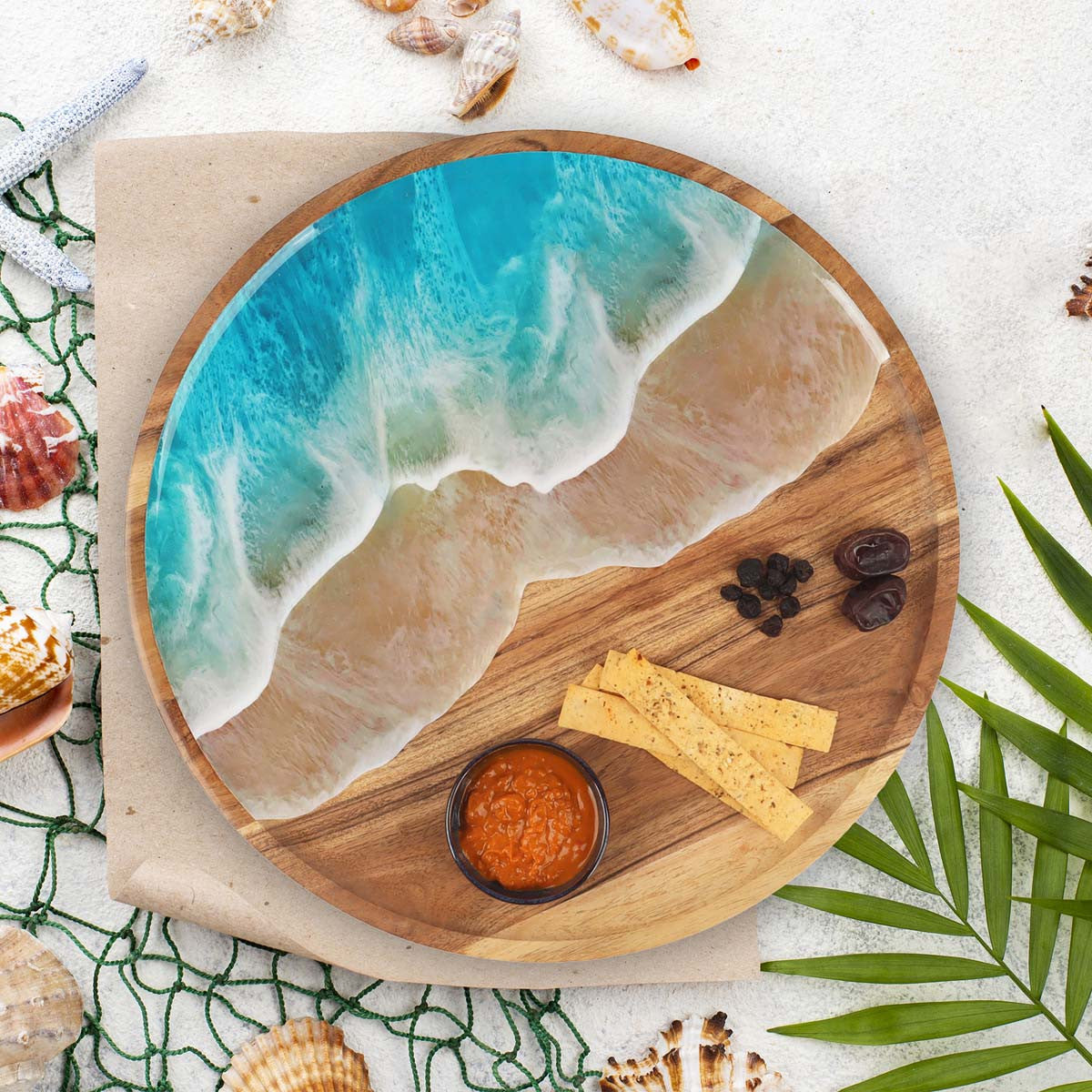 Ocean Swells Lazy Susan
