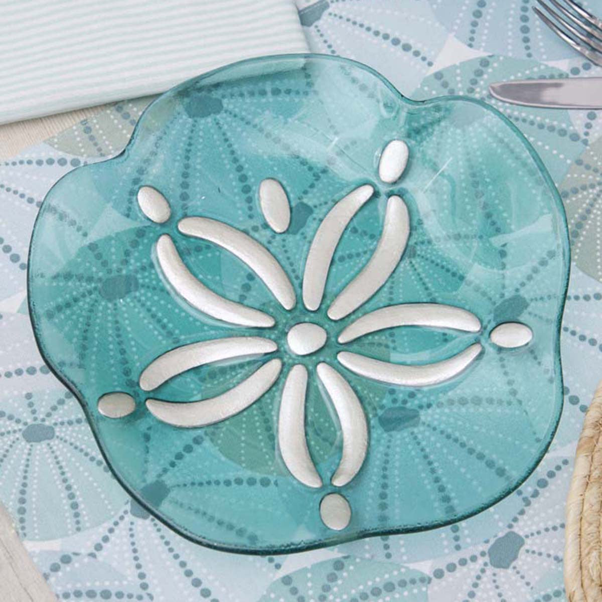 Coastal Coin Glass Plate