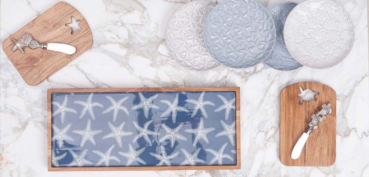 Shoreline Shellback Serving Board Set (2pc)