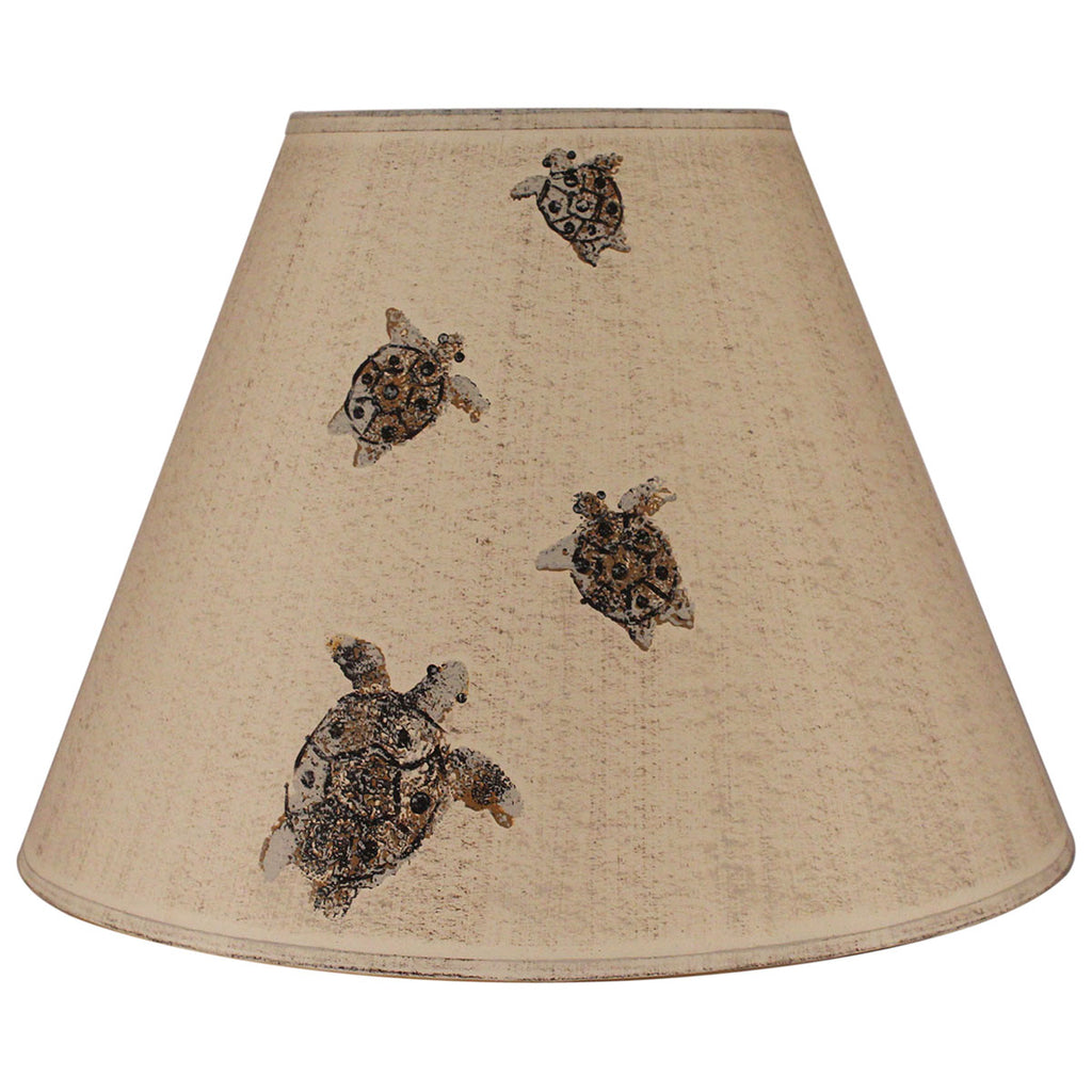 Beach Turtles Hand-Painted Lamp Shade