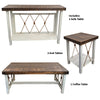 Mariner's Table Set with Square End Tables & Wood Top (4pcs)