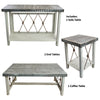 Mariner's Table Set with Square End Tables & Gray Top (4pcs)