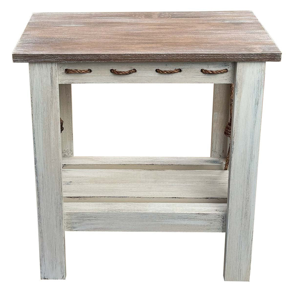 Dockside Knot Rectangular Side Table - OVERSTOCK