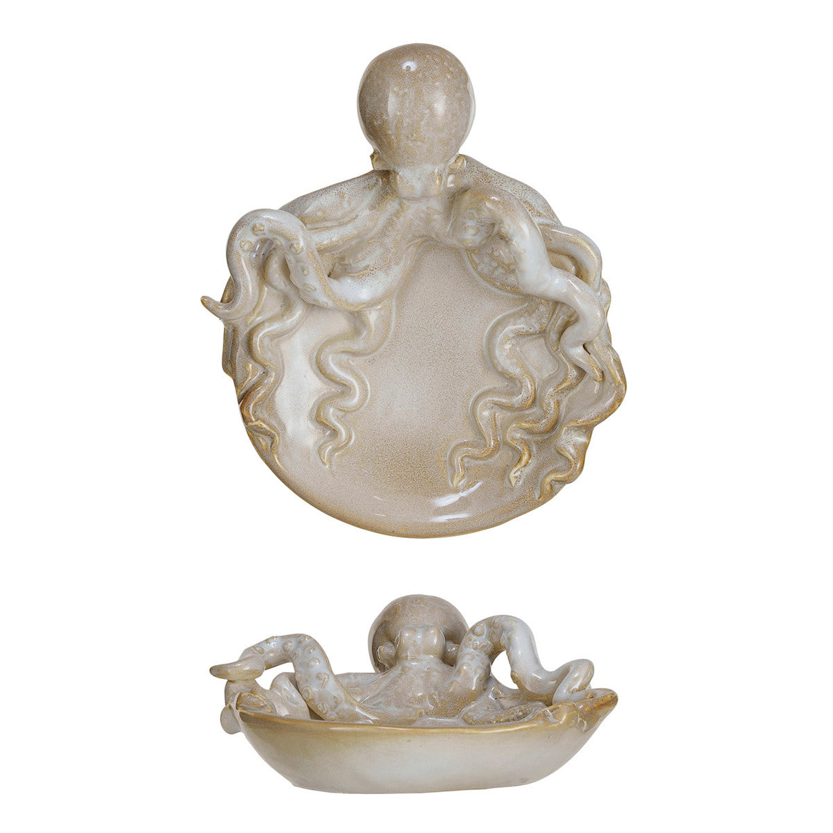 Octopus Elegance Stoneware Dish