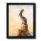 Pelican Perch Personalized Framed Canvas - Large