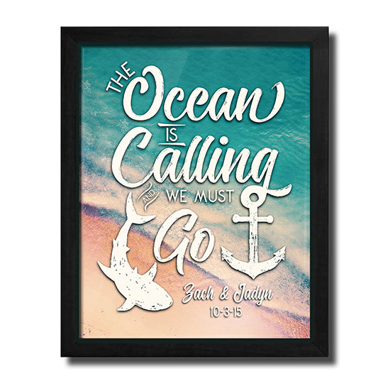 Call of the Ocean Personalized Framed Print