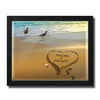Beach Couple Personalized Framed Print