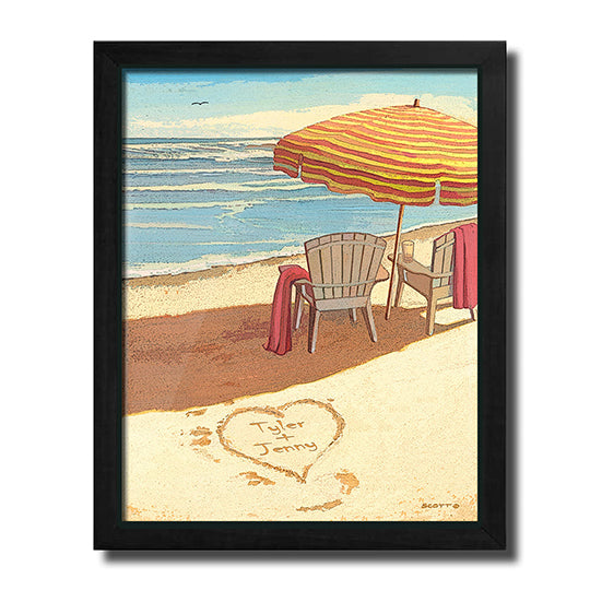 Dreamland Beach Personalized Print