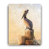 Pelican Perch Personalized Stretched Canvas - Small