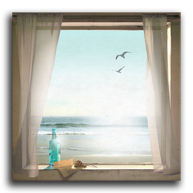 Message in a Bottle Personalized Stretched Canvas Art - Small