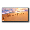 Seaside Romance Personalized Framed Canvas