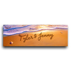 Seaside Romance Personalized Canvas Wall Art