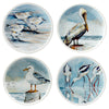 Seaside Birds Ceramic Salad Plates - Set of 4