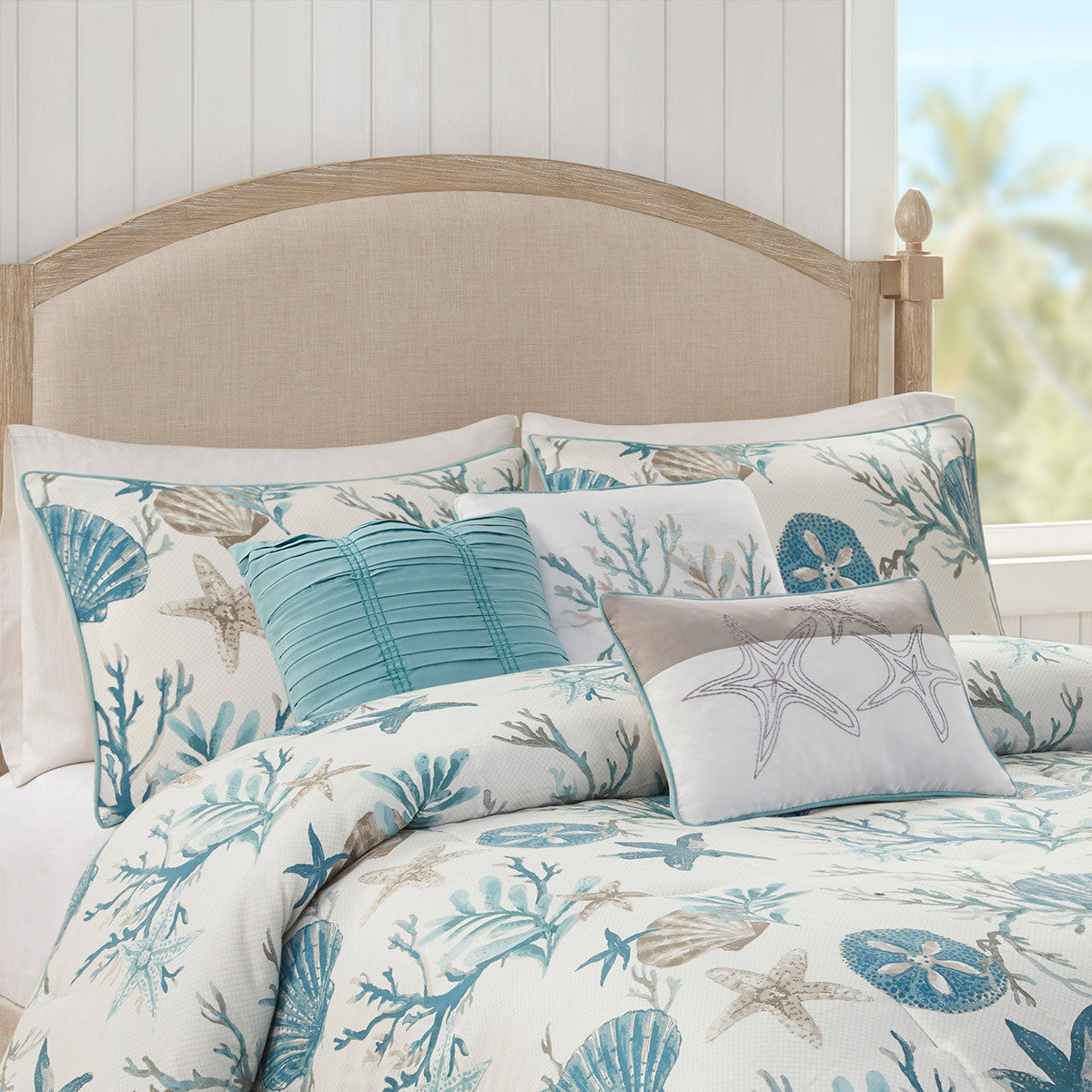 Coralscape Seashell Comforter Set - King- SALE
