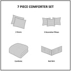 Coralscape Seashell Comforter Set - King- SALE