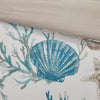 Coralscape Seashell Comforter Set - Cal. King