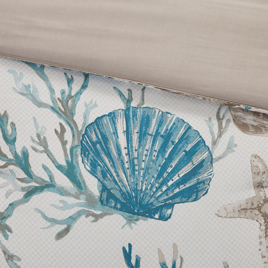 Coralscape Seashell Comforter Set - Cal. King