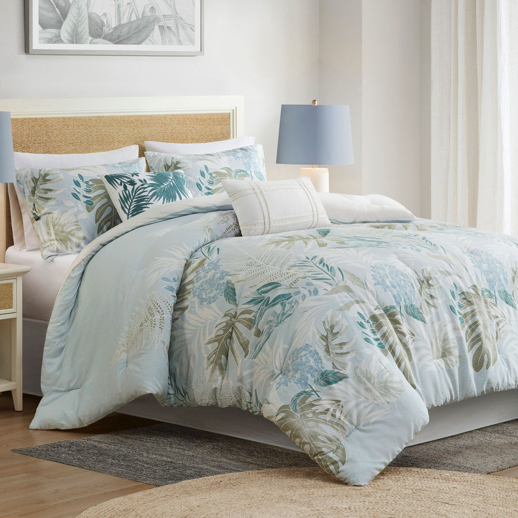 Island Palms Comforter Set - Full - OVERSTOCK