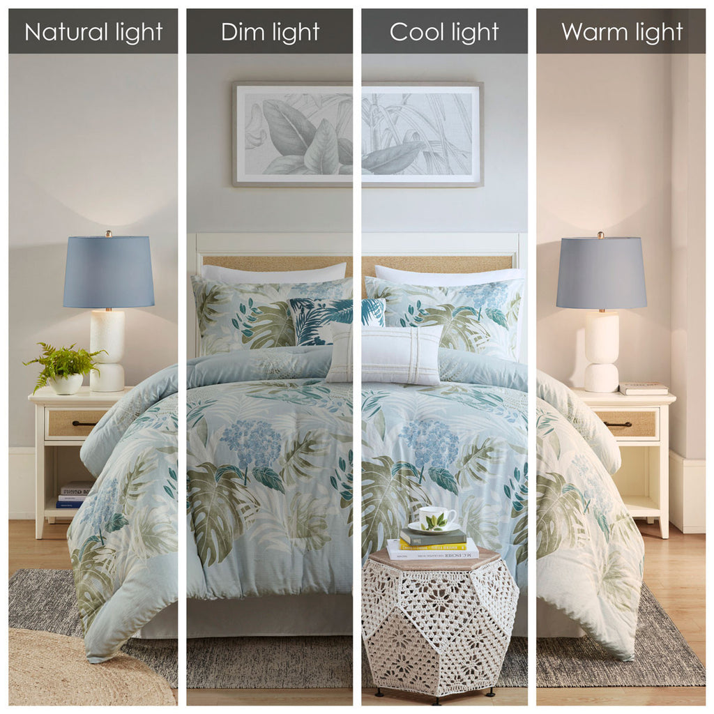 Island Palms Comforter Set - Full - OVERSTOCK