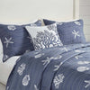 Coastal Breeze Reversible Quilt Set - King/Cal King
