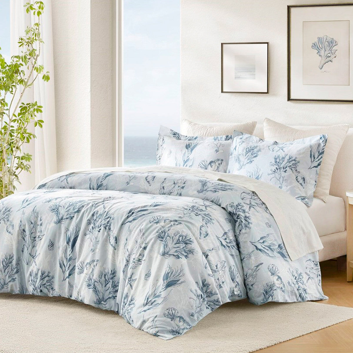Azure Reef Duvet Set - Queen