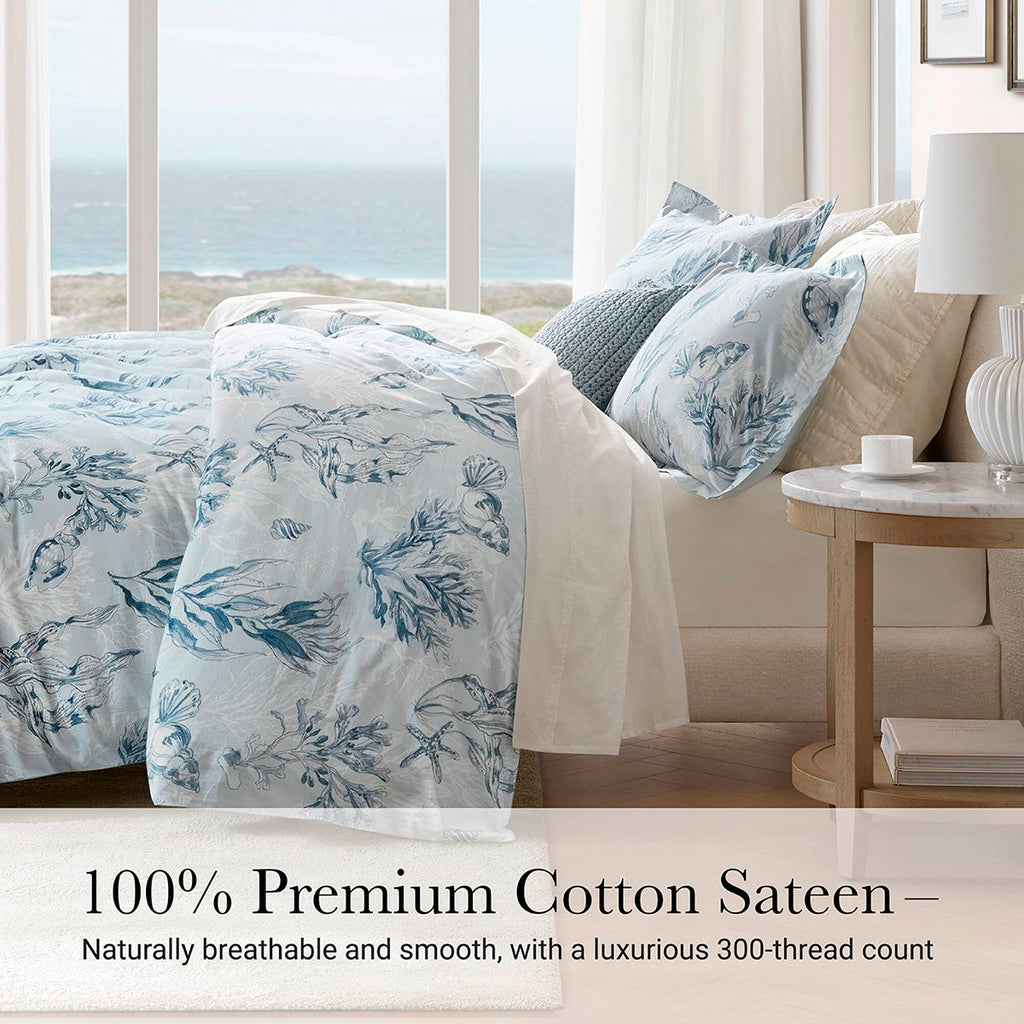 Azure Reef Duvet Set - King