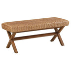 Woven Hyacinth Bench