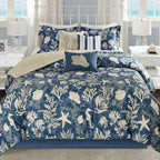 Indigo Reef Bed Set - Cal King
