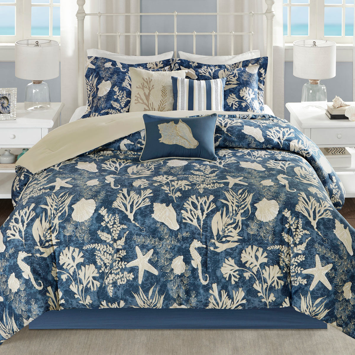Indigo Reef Bed Set - Cal King