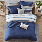 Seaside Dreams Blue 8 Piece Comforter Set - King/Cal King- SALE