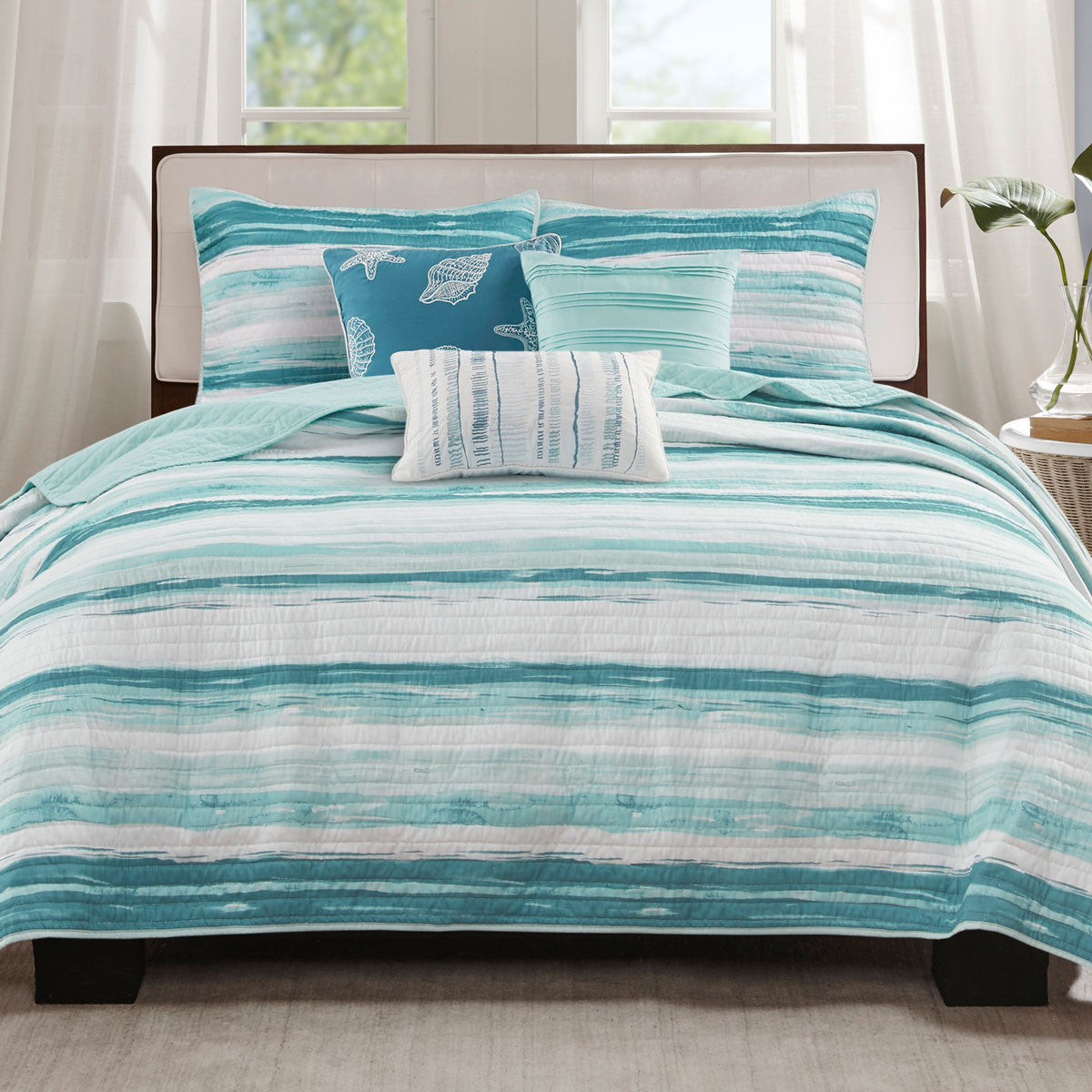 Blue Tide 6 Piece Quilt Sets