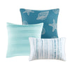 Blue Tide 6 Piece Quilt Bed Set - Full/Queen