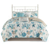 Coralscape Seashell Quilt Set - Full/Queen