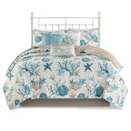 Coralscape Seashell Quilt Set - Full/Queen