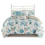 Coralscape Seashell Quilt Set - King/Cal King