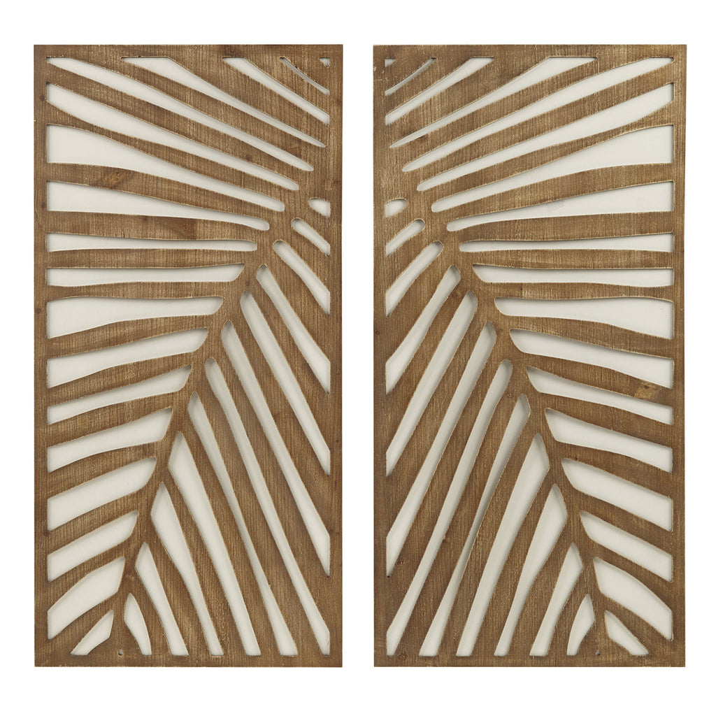 Palm Breeze Wood Wall Art - Set of 2
