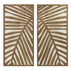 Palm Breeze Wood Wall Art - Set of 2