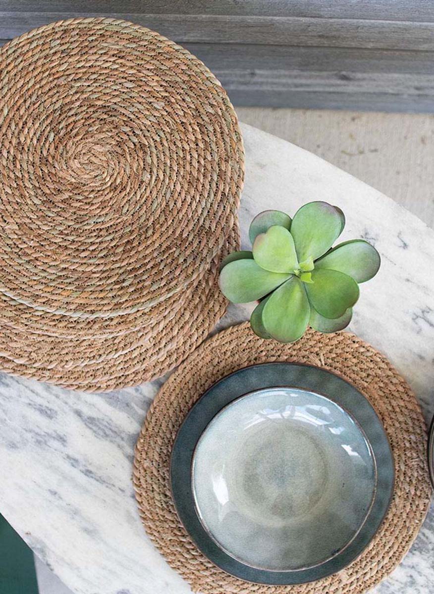 Seagrass Swirl Placemats - Set of 6