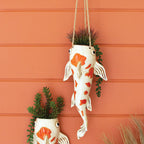 Koi Meets World Hanging Planter