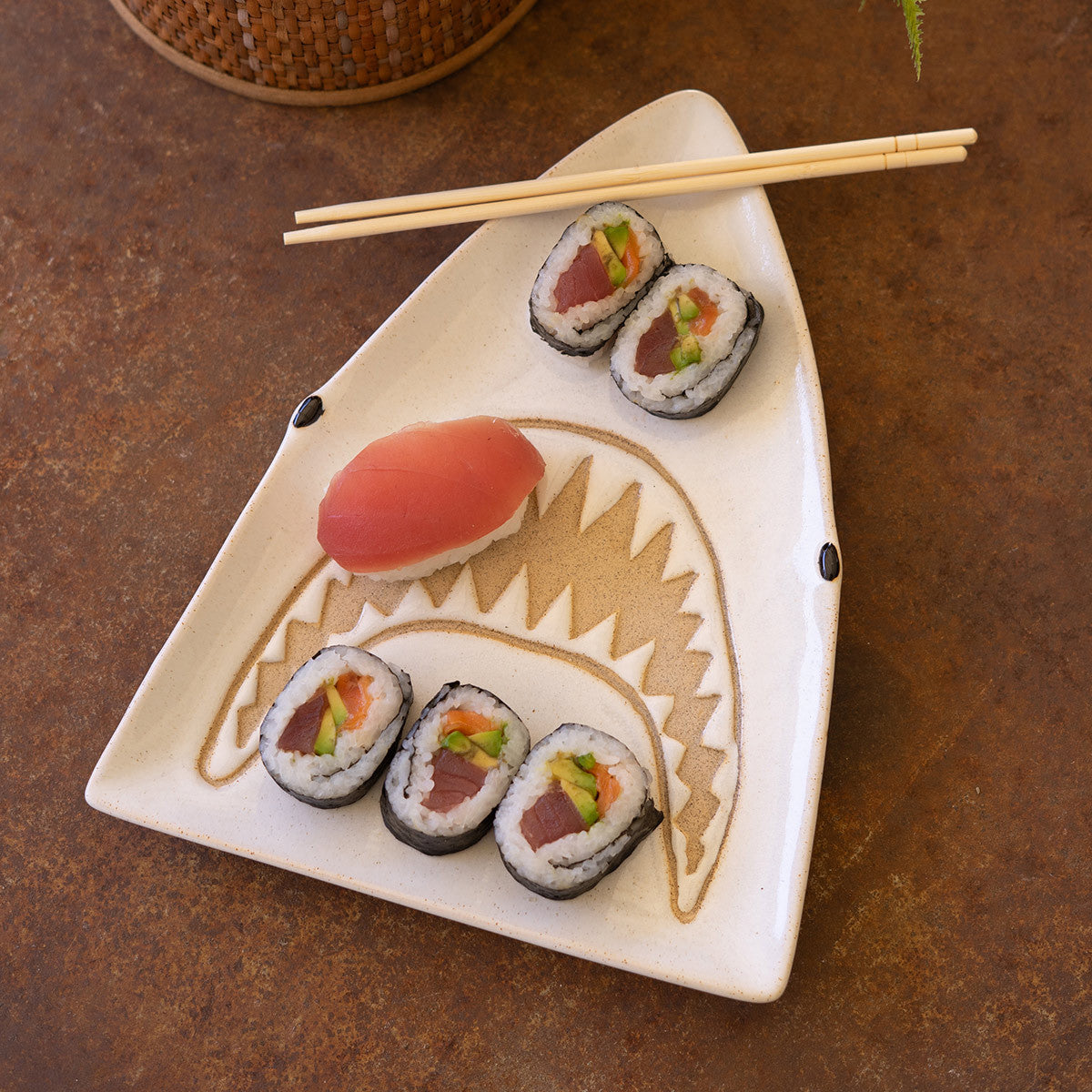 Shark Bite Ceramic Serving Platter
