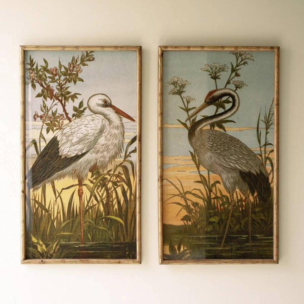 Sunset Marsh Heron Wall Art - Set of 2 - OUT OF STOCK UNTIL 08/03/2026