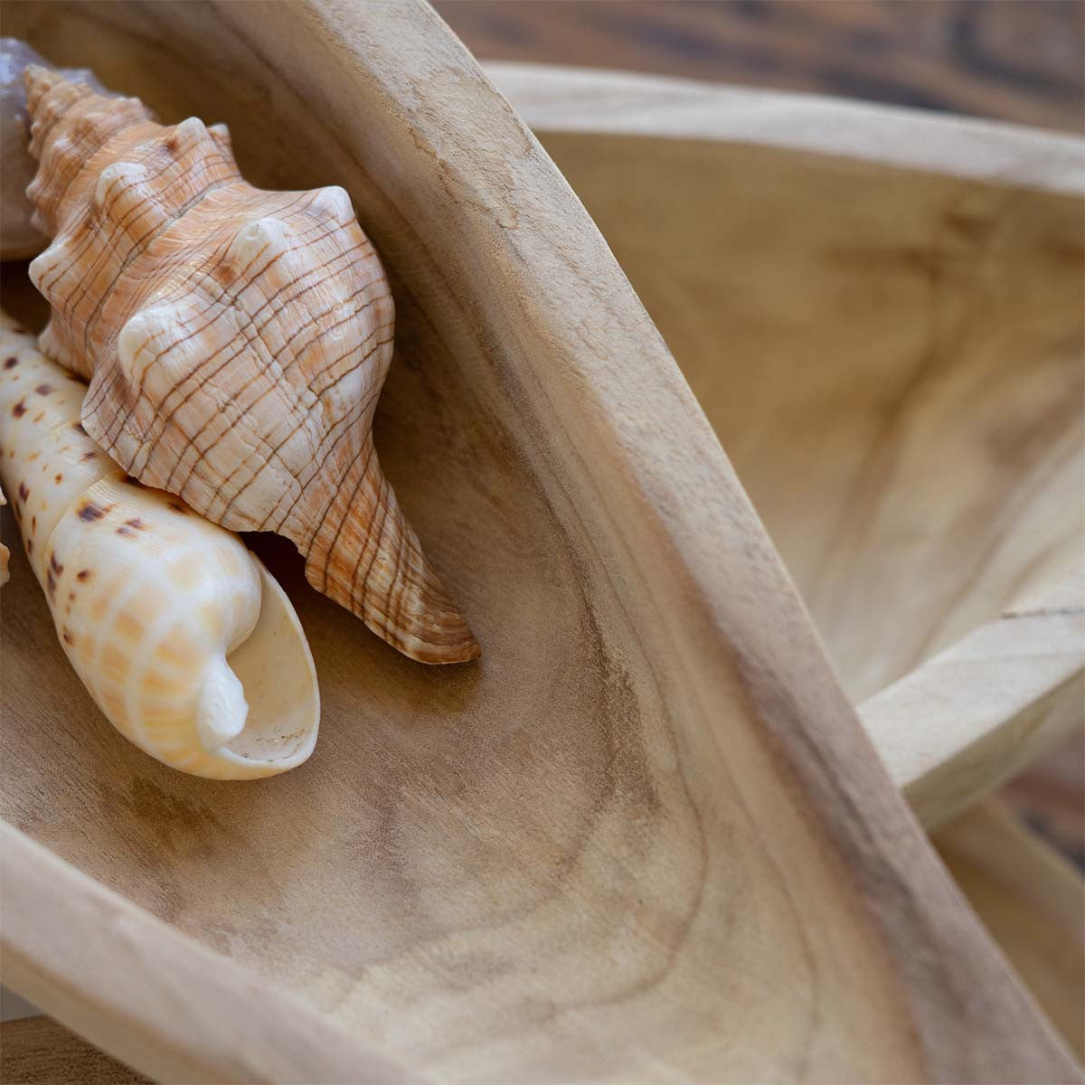 Marine Life Carved Platters - Set of 3
