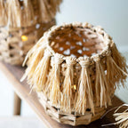 Island Seagrass Lanterns - Set of 3 - OVERSTOCK