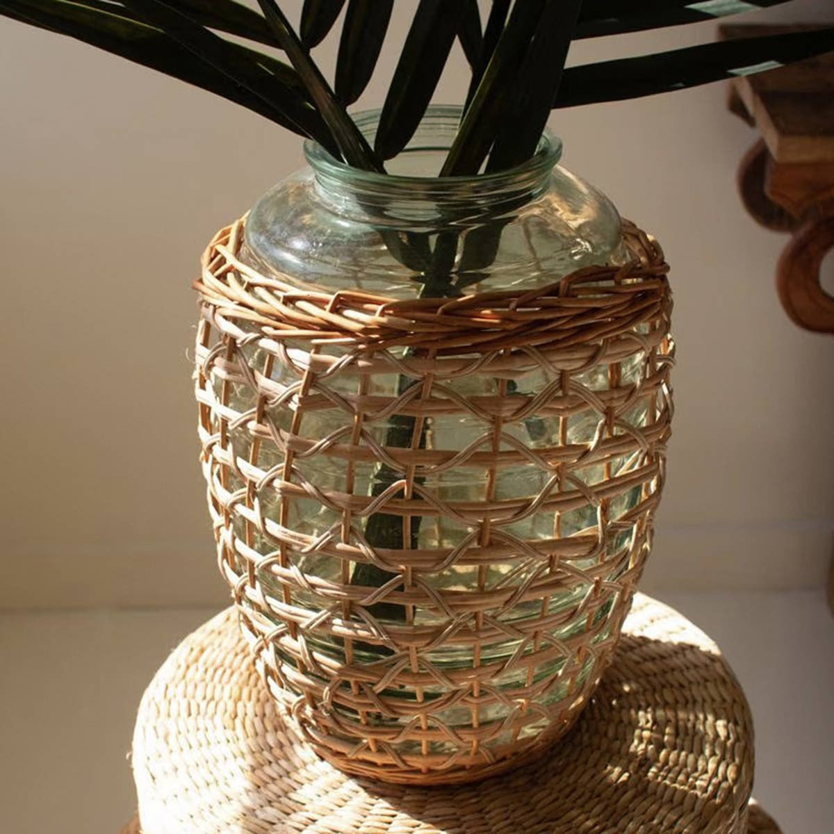 Tahitian Tides Glass Vase